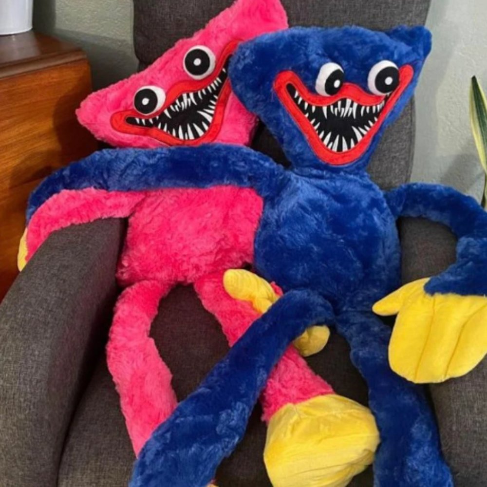 NEW! 3 Ft 3" Poppy Playtime HUGGY WUGGY BLUE Plushie FREE SHIPPING!!!